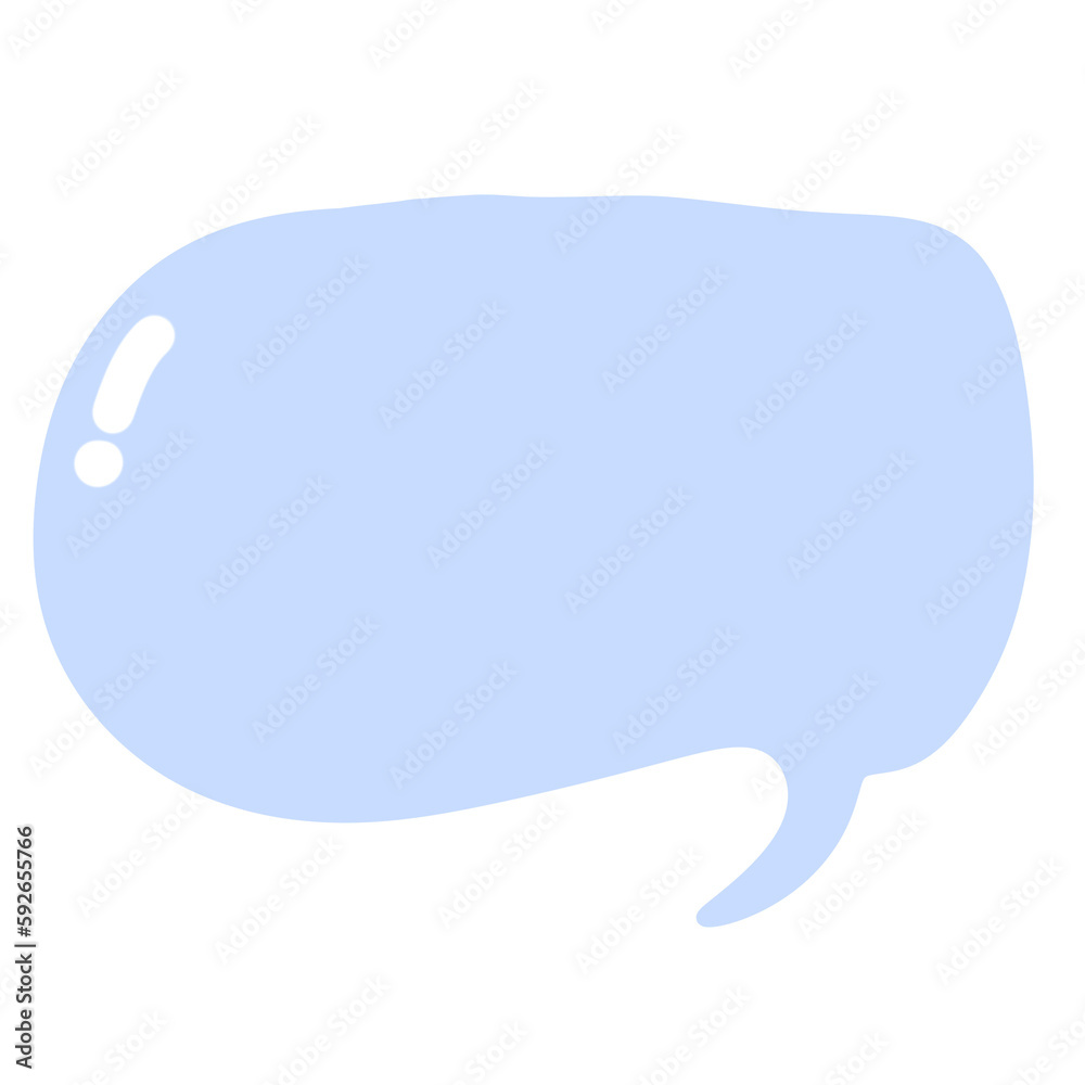 Blue speech bubble Blue speech bubble