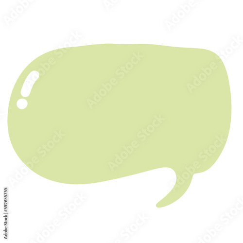 Green speech bubble