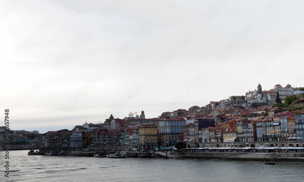 Beautiful view of the cityscape of Porto in Portugal