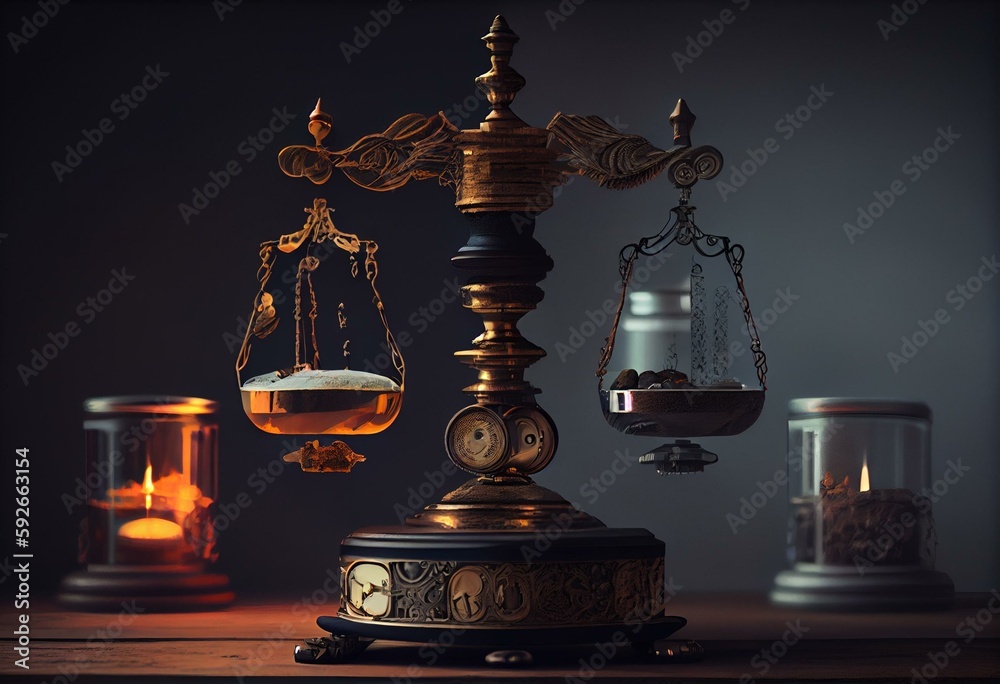 plus minus balance. Generative AI Stock Illustration | Adobe Stock