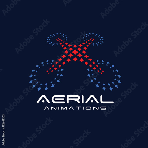Aerial drone show logo