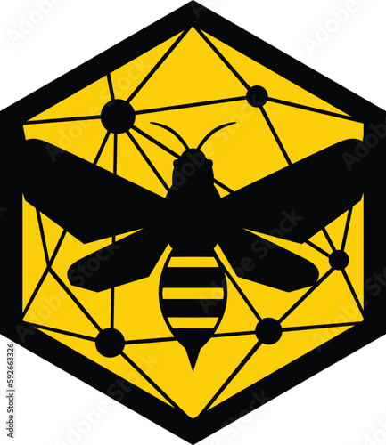 Modern Bee Logo