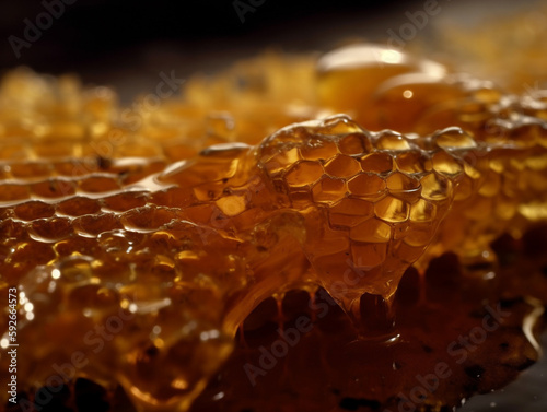 Sweet gold honeycomb and ho...