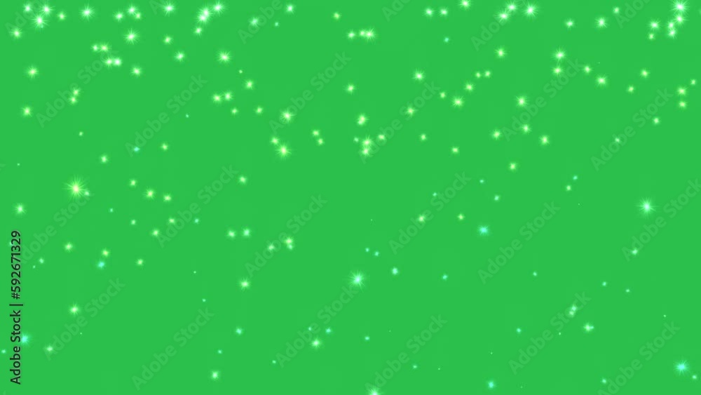 Falling magical glitter particles on green screen background motion graphic effects. Falling magical glitter particles on green screen background motion graphic effects.