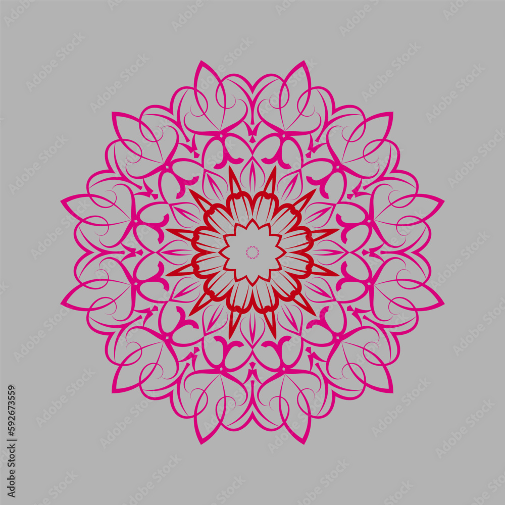 Vector illustration hand drawn ornamental mandala design Vector illustration hand drawn ornamental mandala design