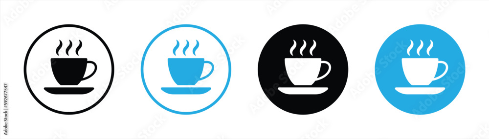 coffee cup icon set. flat style coffee cup icon symbol sign collections, vector illustration coffee cup icon set. flat style coffee cup icon symbol sign collections, vector illustration
