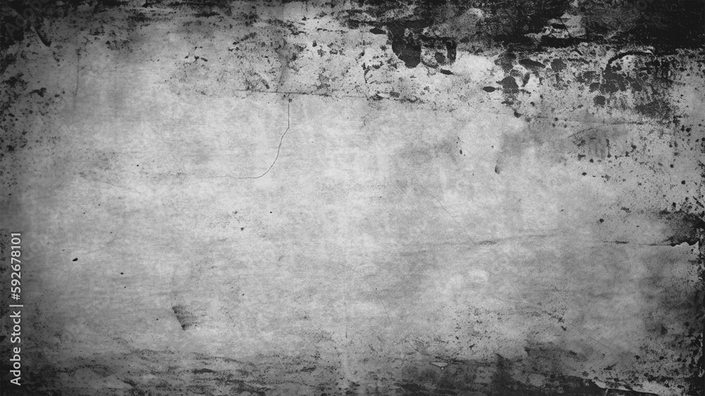 Fototapeta premium Black and white vintage scratched grunge isolated on background, old film effect. Distressed old abstract stock texture overlays. space for text.