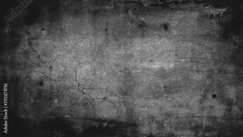 Black and white vintage scratched grunge isolated on background, old film effect. Distressed old abstract stock texture overlays. space for text.