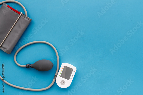 Medical device tonometer. Heart diseases diagnosis concept