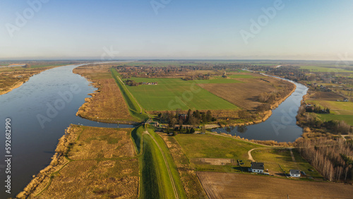 The Gdańska Głowa sluice in Żuławy.