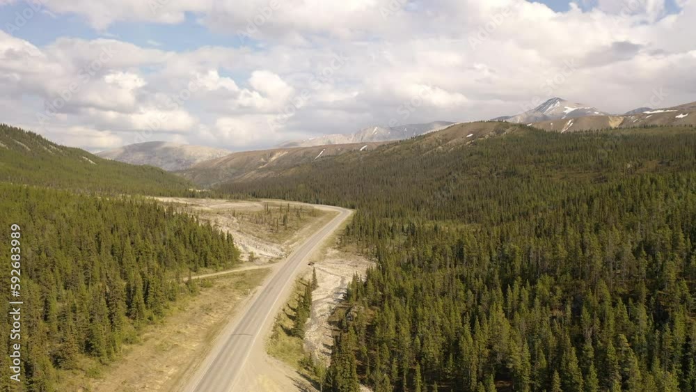 Aerial view of Stone Mountain Provincial Park, Northern Rockies, British Columbia, Canada Aerial view of Stone Mountain Provincial Park, Northern Rockies, British Columbia, Canada