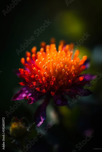 A Flower with a Vibrant Palette. generative ai © pa-ka