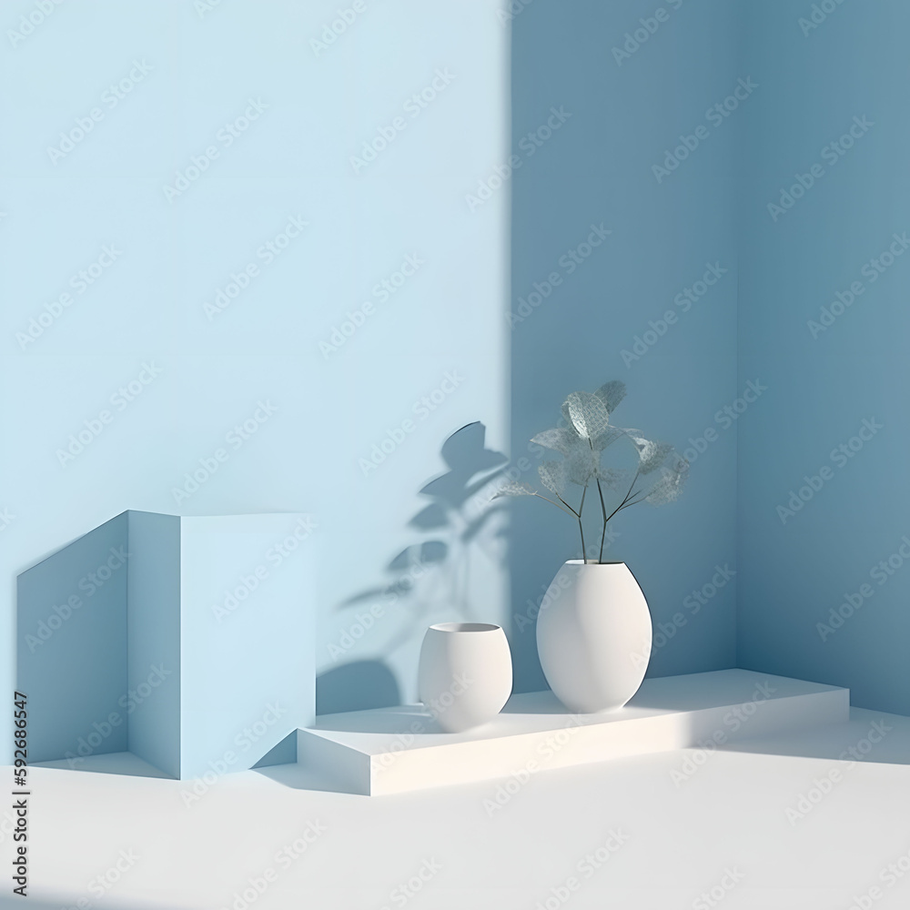 3d render of a modern building squares shapes plants 3d render of a modern building squares shapes plants