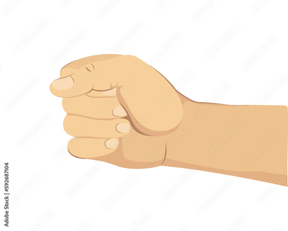 The hand of man. Flat style. The hand of man. Flat style.