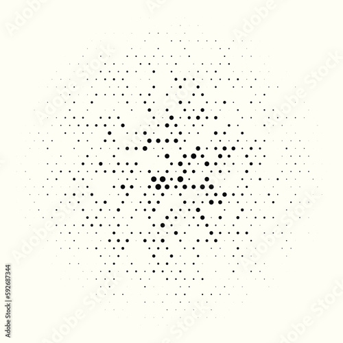 Random circle pattern fading to edge
