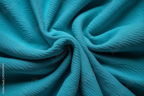 fabric texture background. blue. generative ai   © pa-ka