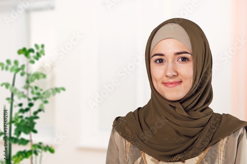 Young Muslim woman wearing Hijab