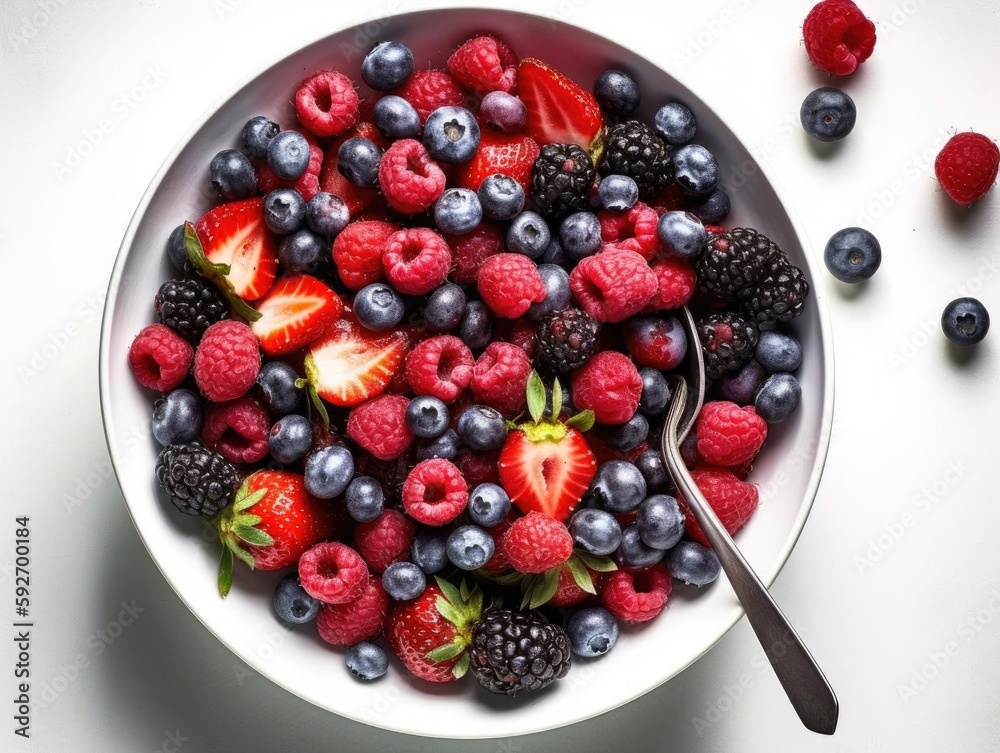 Bowl of Fresh and Colorful Mix. Bowl of Fresh and Colorful Mix.