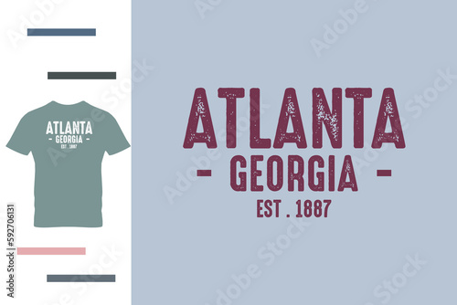 Capital of georgia t shirt design