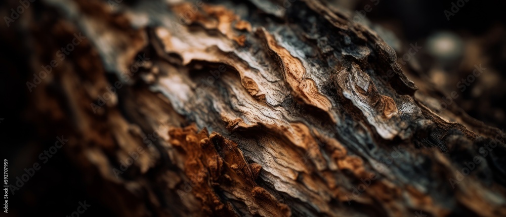 Textured surface of tree bark. Generative AI Textured surface of tree bark. Generative AI