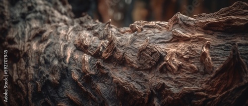Textured surface of tree bark. Generative AI