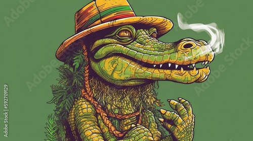 crocodile smoking 420 jamaica rasta