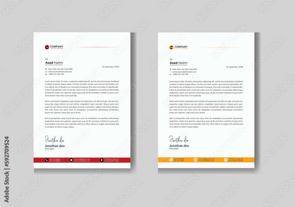 Creative Letterhead Design 