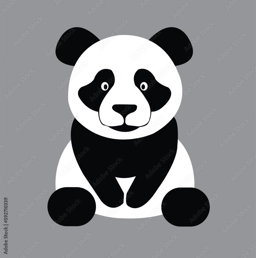 Fototapeta premium panda cartun