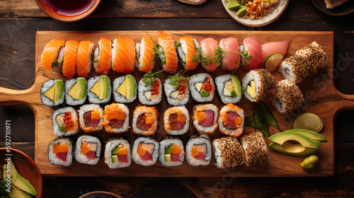 Sushi et Maki, plateau