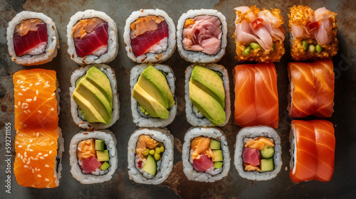 Sushi Maki saumon avocat