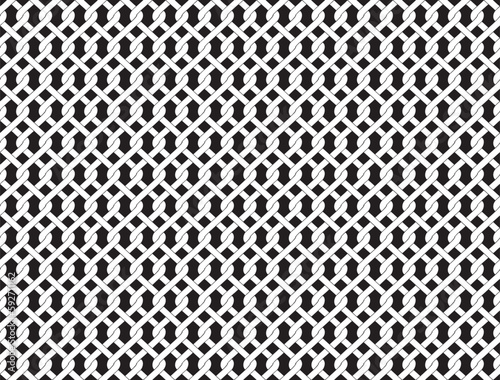 Illustration of chain link fence seamless with black in background