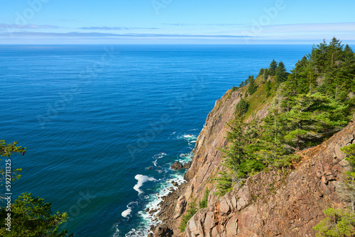 Ocean view from the Neahkahnie Viewpoint. © thecolorpixels