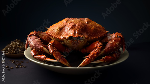 Golden King Crab seafood Delicious meal food photography   photo