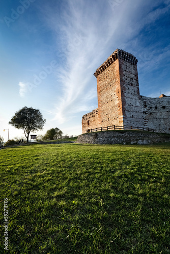 The castle of the Villa is known as the castle of Romeo. Montecchio Maggiore, Veneto, Italy. photo