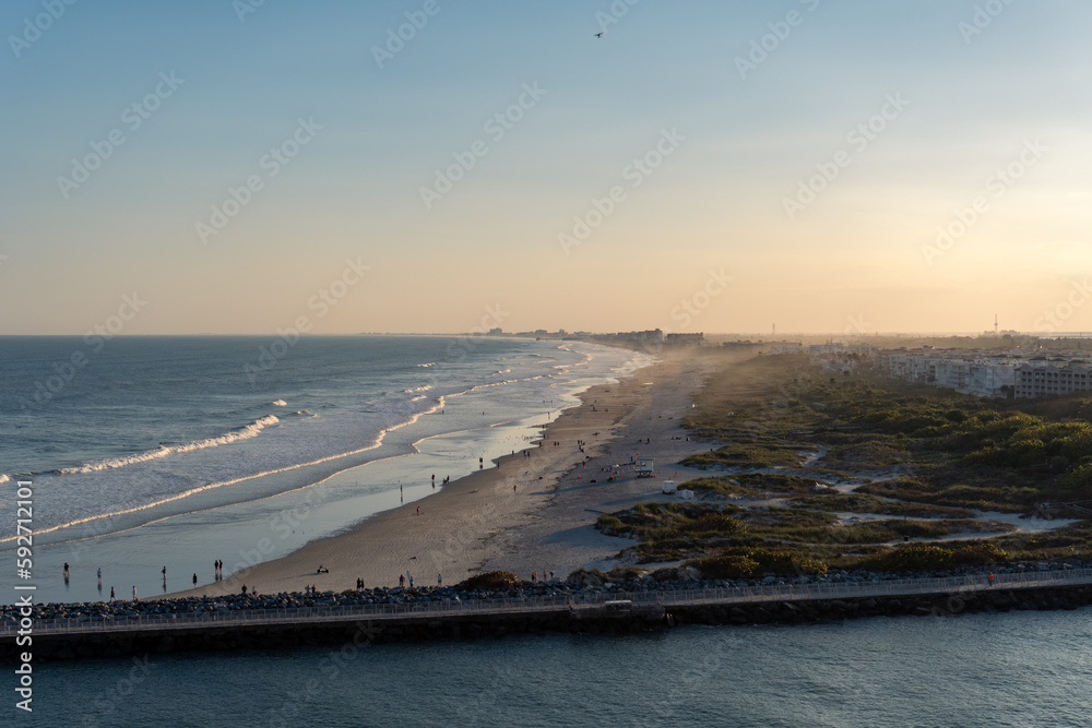 Jetty Park at Port Canaveral. Jetty Park, beautiful 35 acre park with a fishing pier, beach and