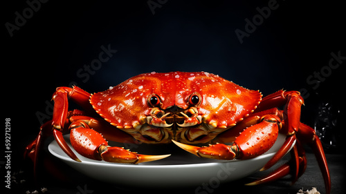 Golden King Crab seafood Delicious meal food photography   photo