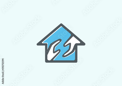 logo illustration for homecare symbolism