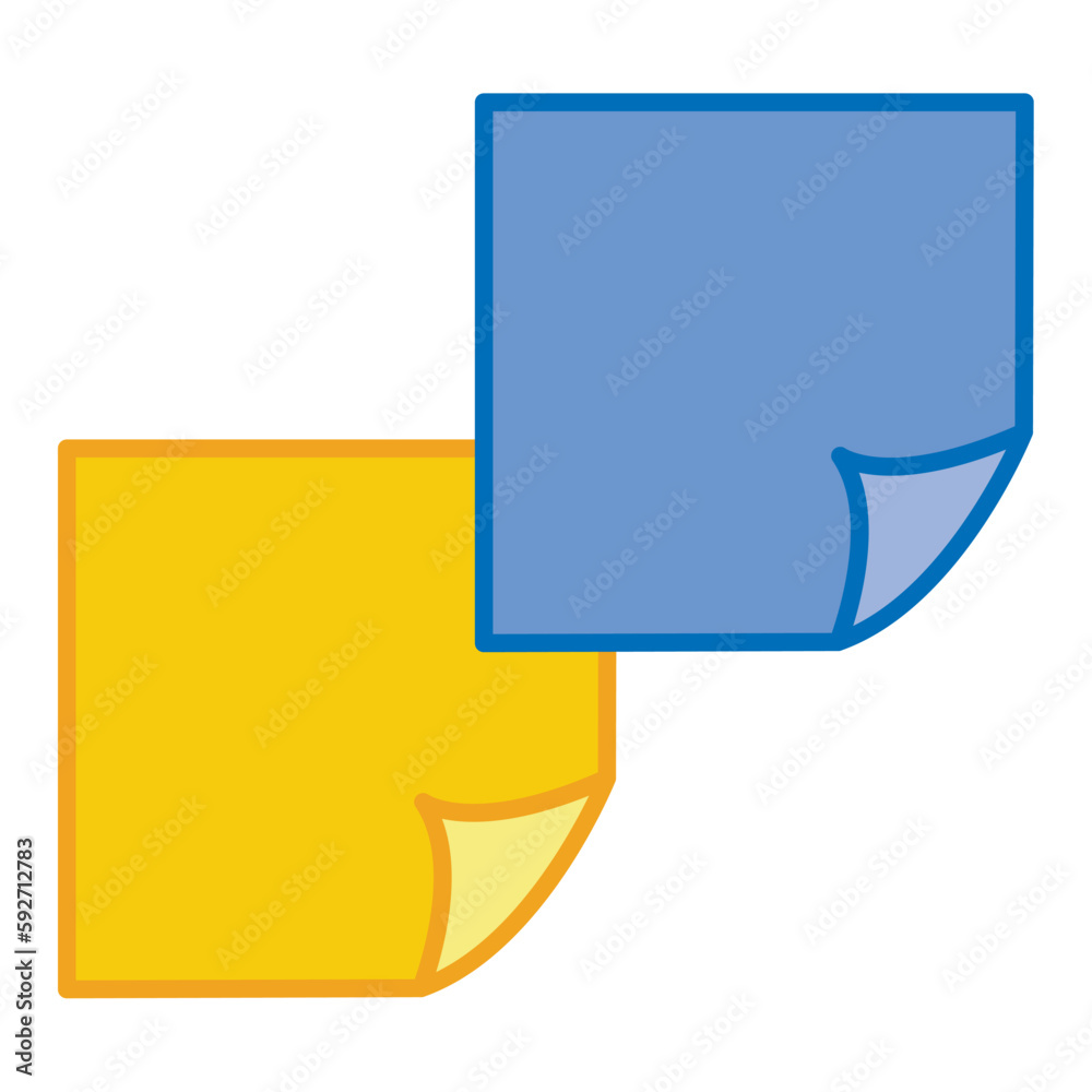 Isolated post it note office supply icon Vector Isolated post it note office supply icon Vector
