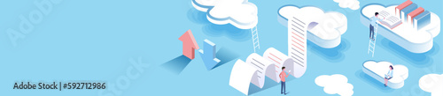 isometric illustration of cloud image background