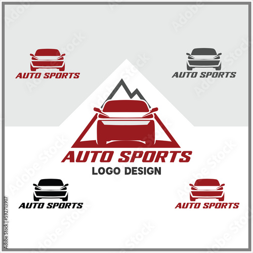set sports car logo design