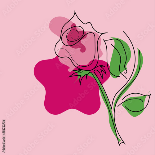 A simple rose to the mother's day