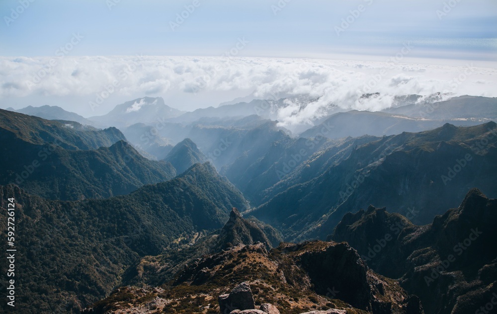 Views from Pico do Arieiro Hike in Madeira, Portugal Views from Pico do Arieiro Hike in Madeira, Portugal