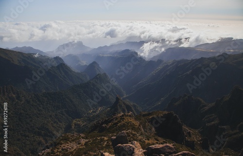 Views from Pico do Arieiro Hike in Madeira, Portugal