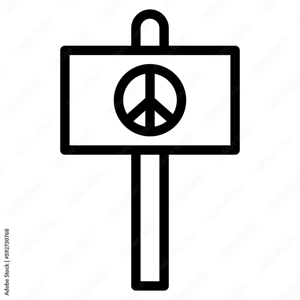 Obraz premium peace board line 