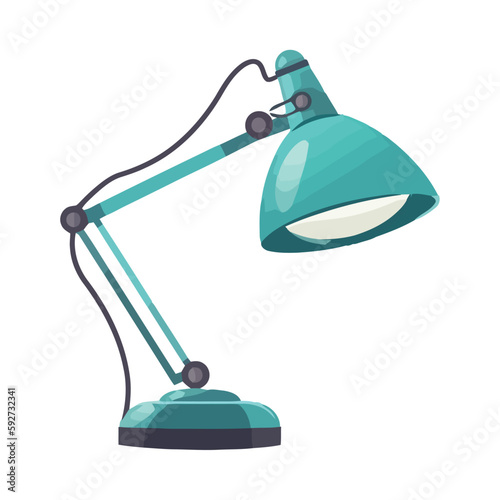 Modern electric lamp illuminate