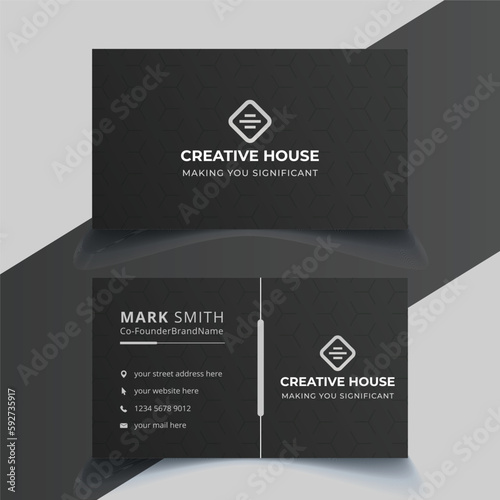 Professional elegant modern business card design