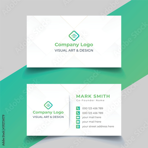 Professional elegant modern business card design