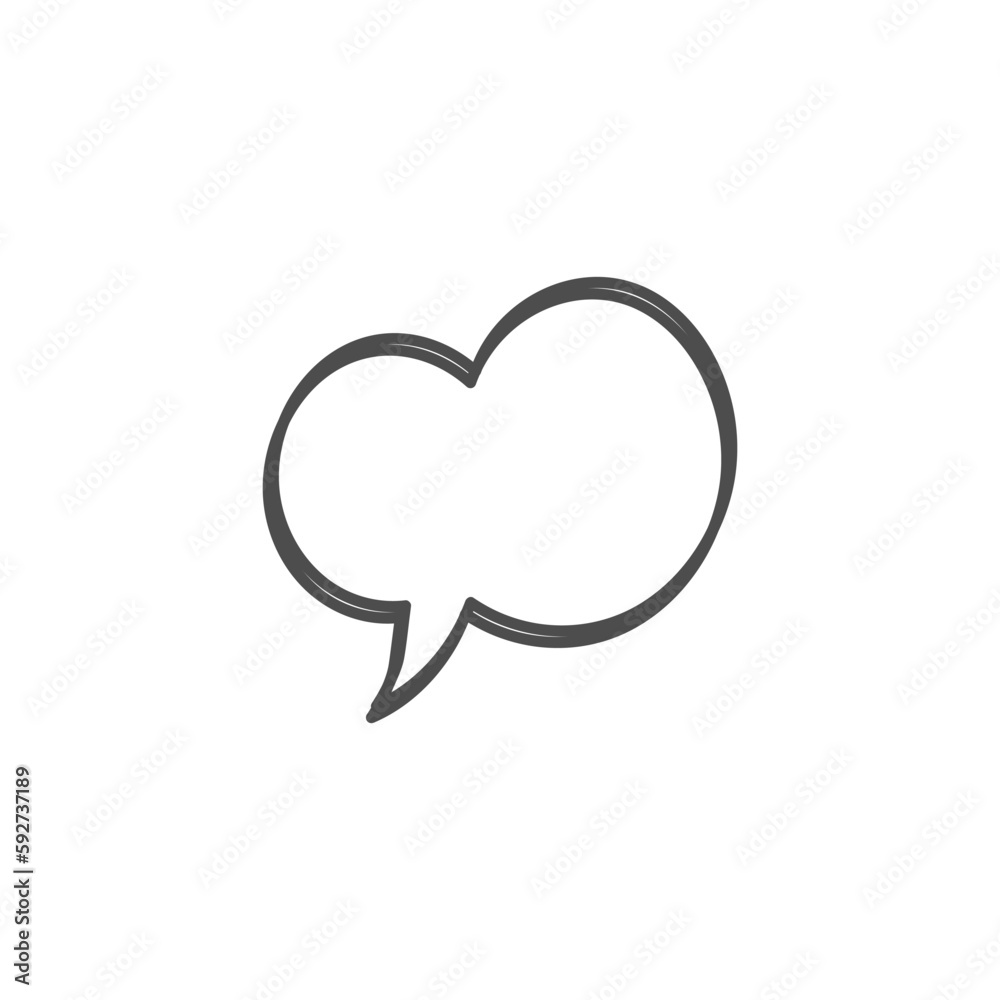 speech bubble on white background speech bubble on white background