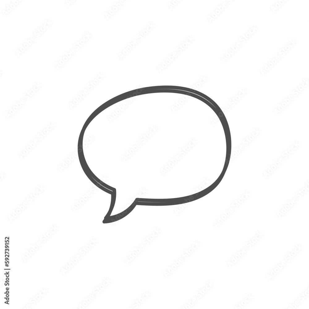 speech bubble on white background speech bubble on white background
