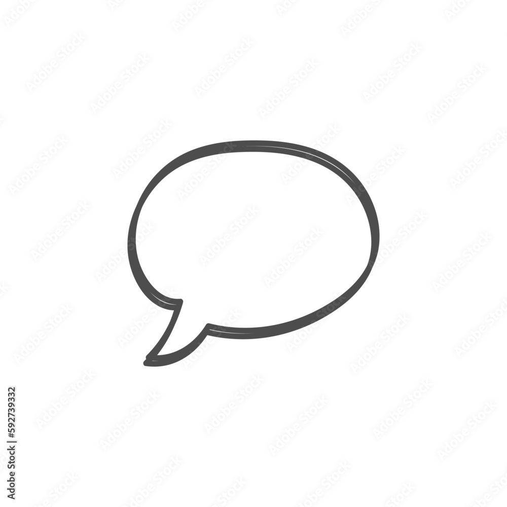 speech bubble on white background speech bubble on white background